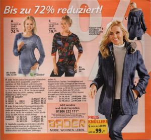Каталог Bader Sale 72% осень/зима 2018/19 — женская и мужская одежда по специальной цене