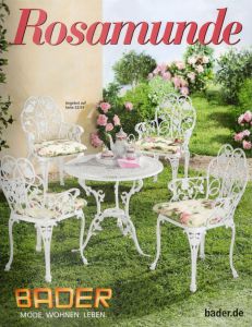 Каталог Bader Rosamunde весна-лето 2018 - большой выбор садового инвентаря, декора и мебели от bader.de 