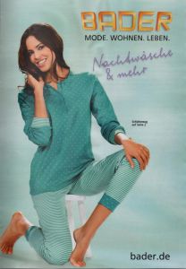 Каталог Bader Nachtwasche&mehr осень/зима 2018/19 — качественная одежда для сна и нижнее белье