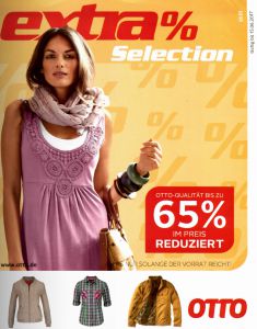 Каталог скидок Otto Extra % Selection лето 2017 -одежда из Германии для всей семьи по низкой цене.