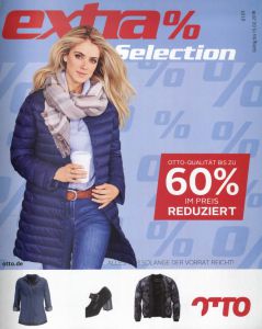 Каталог Otto Extra Selection 60% зима 2017-2018 - распродажа женской и мужской одежды: куртки, пуловеры, нижнее белье, спортивные костюмы.